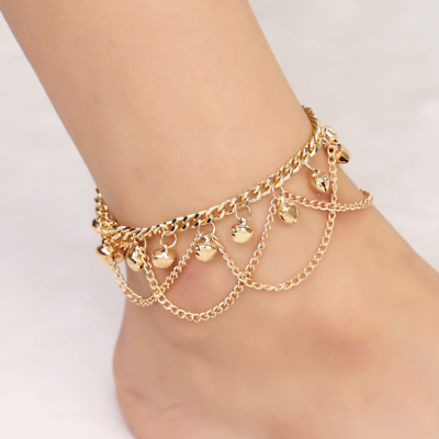 Hanging Curtain Gold Anklet