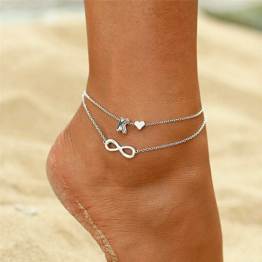 Infinity Personalised Letter Anklet