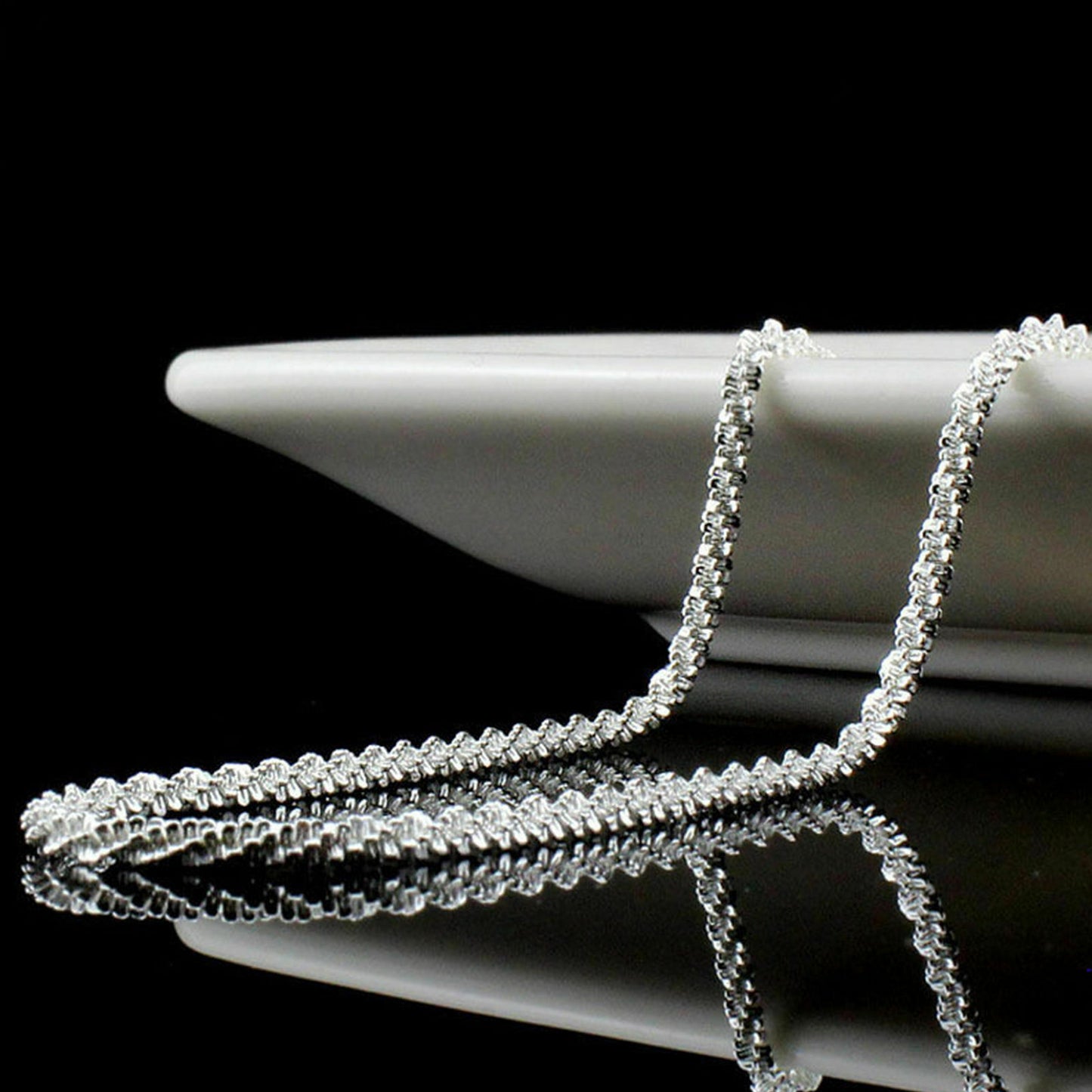 Silver Twisted Rope Anklet